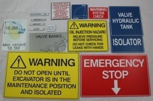 emergency warning labels