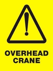 overhead crane label