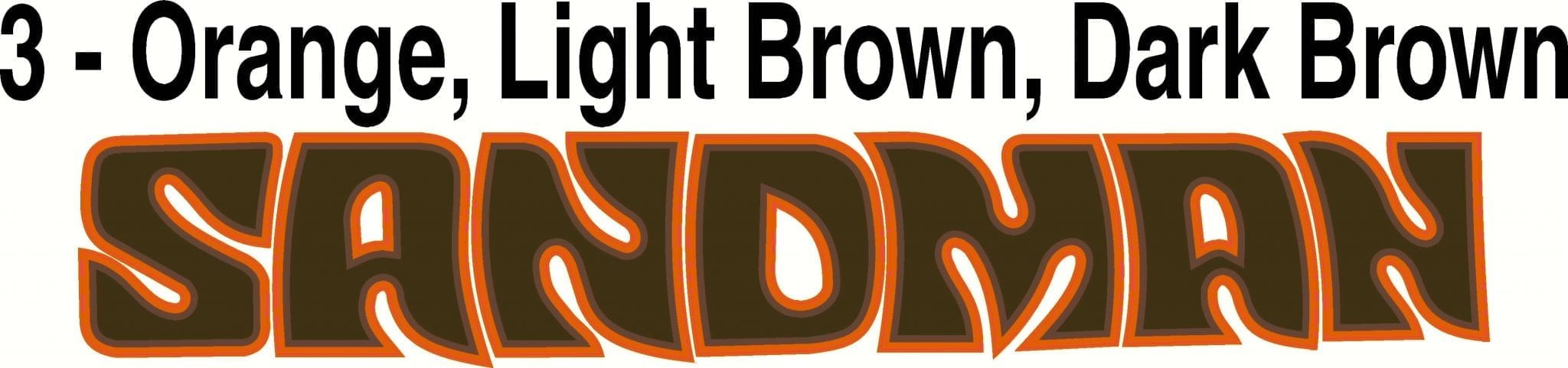 sandman orange light brown dark brown