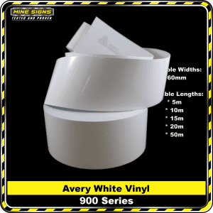 white vinyl avery 900 series