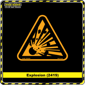 MS - Product Background - Safety Signs - Explosion 2419