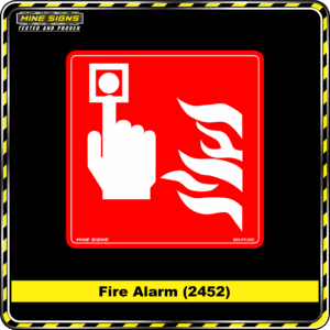 MS - Product Background - Safety Signs - Fire Alarm 2452