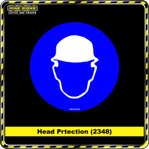 MS - Mandatory Signs - Circles - Head Protection - 2348