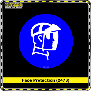 MS - Product Background - Safety Signs - Face Protection 2474
