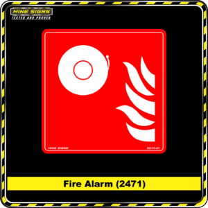 MS - Product Background - Safety Signs - Fire Alarm 2471