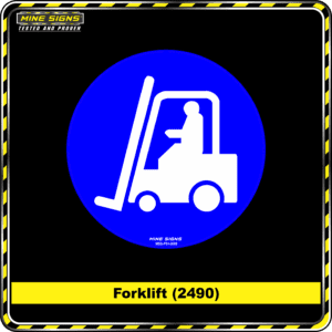 MS - Product Background - Safety Signs - Forklift 2490