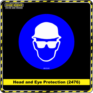 MS - Product Background - Safety Signs - Head and Eye Protection 2476
