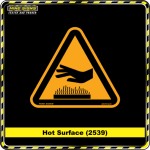 MS - Product Background - Safety Signs - Hot Surface 2539