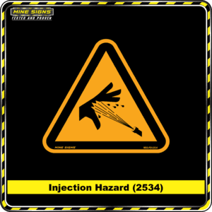 MS - Product Background - Safety Signs - Injection Hazard 2534