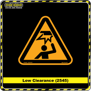 MS - Product Background - Safety Signs - Low Clearance 2545