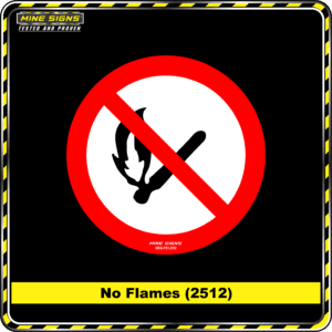 MS - Product Background - Safety Signs - No Flames 2512