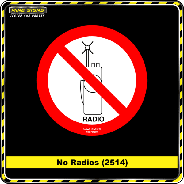 MS - Product Background - Safety Signs - No Radios 2514